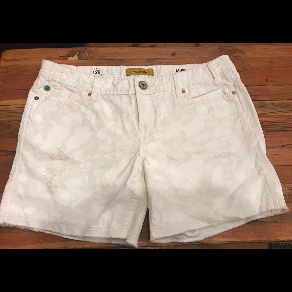 NWOT MEK DNM Milos FXH denim shorts